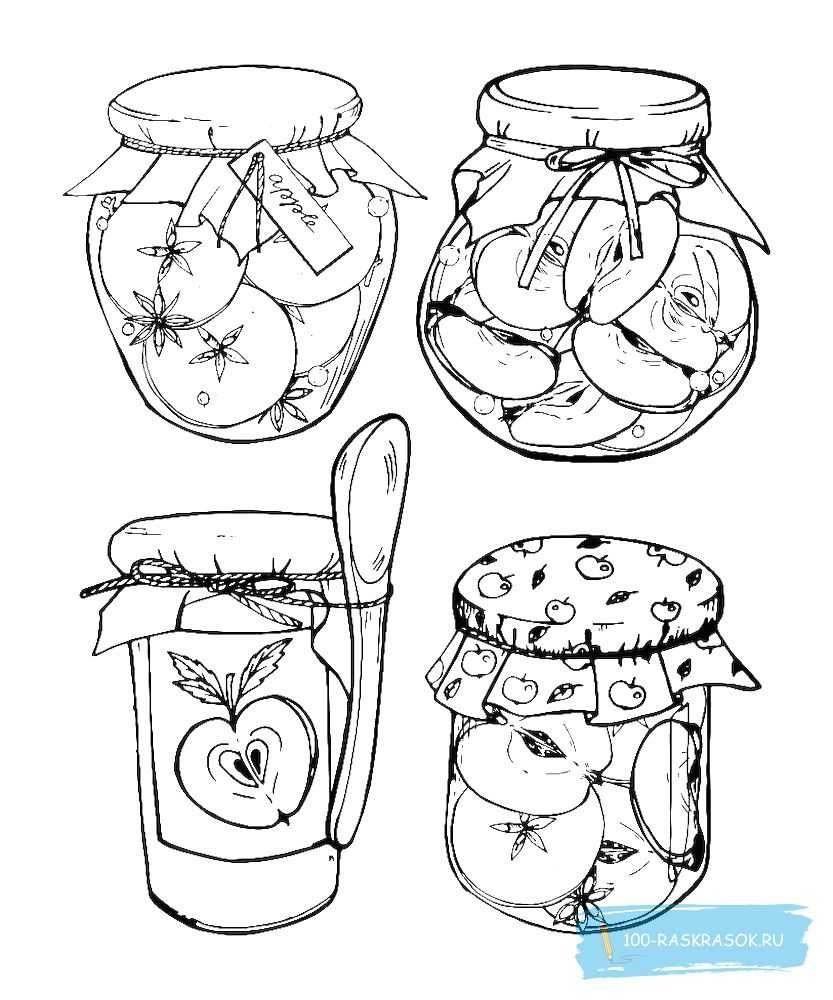 Баночки заготовки для рисования