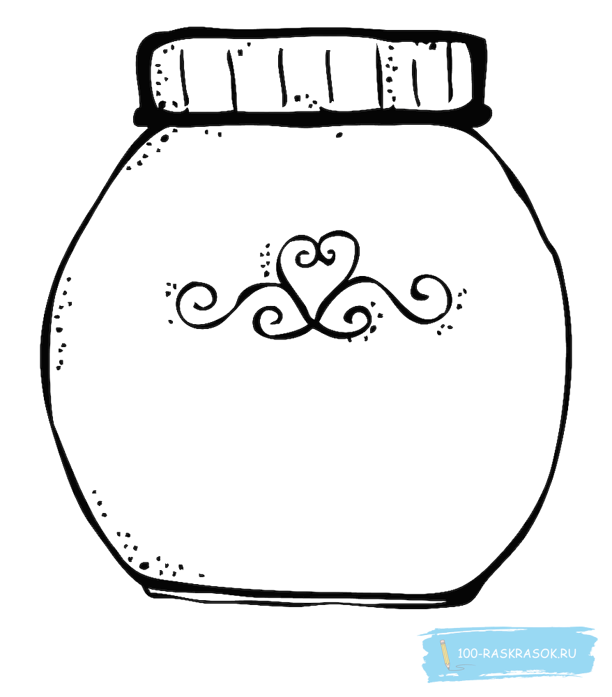 Рисование варенье в банке