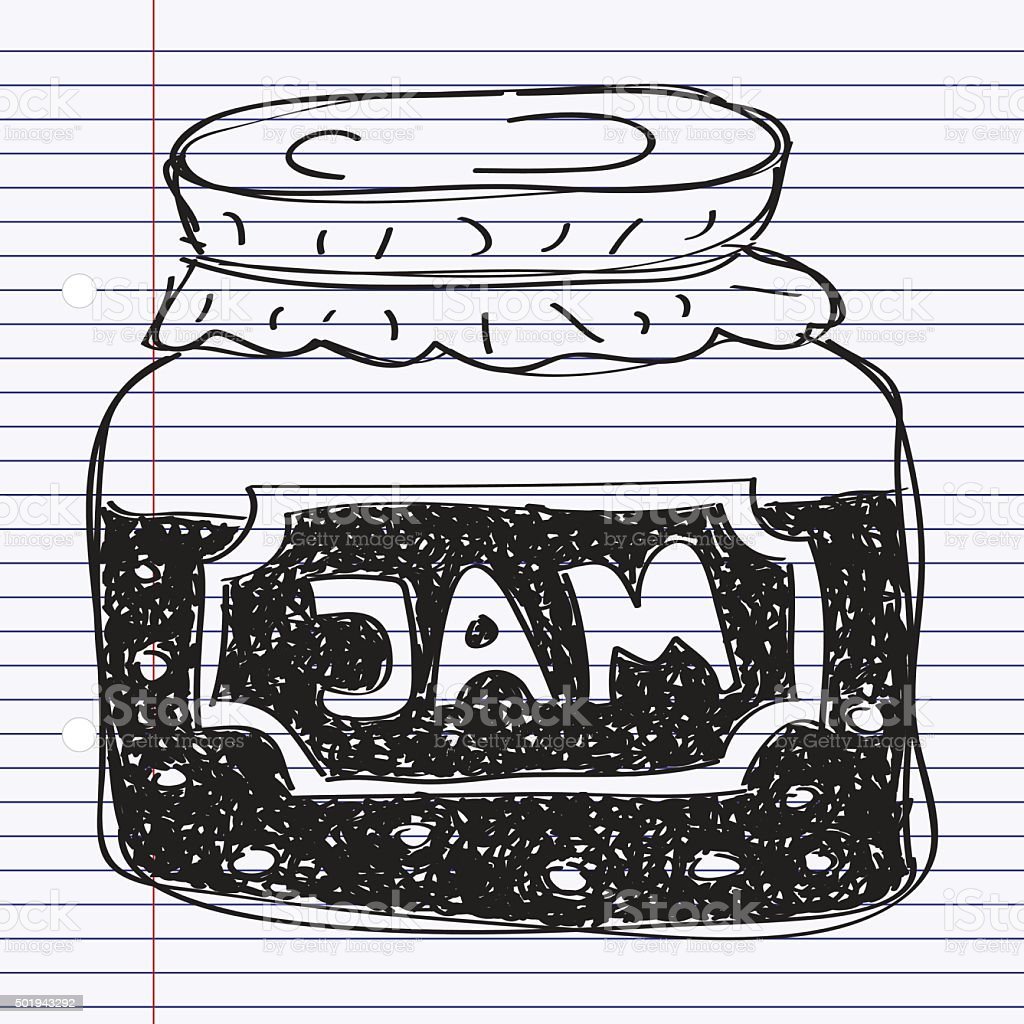 Контур баночки для варенья