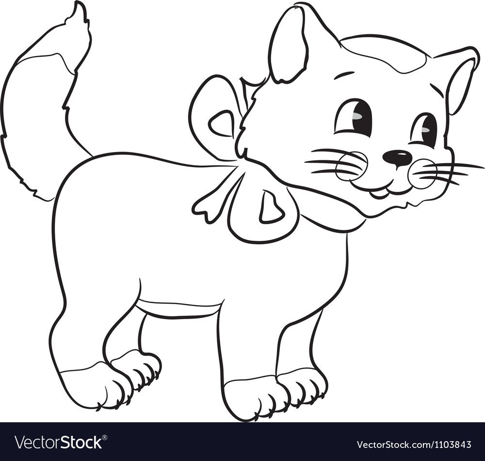 Раскраска кошка из Репки