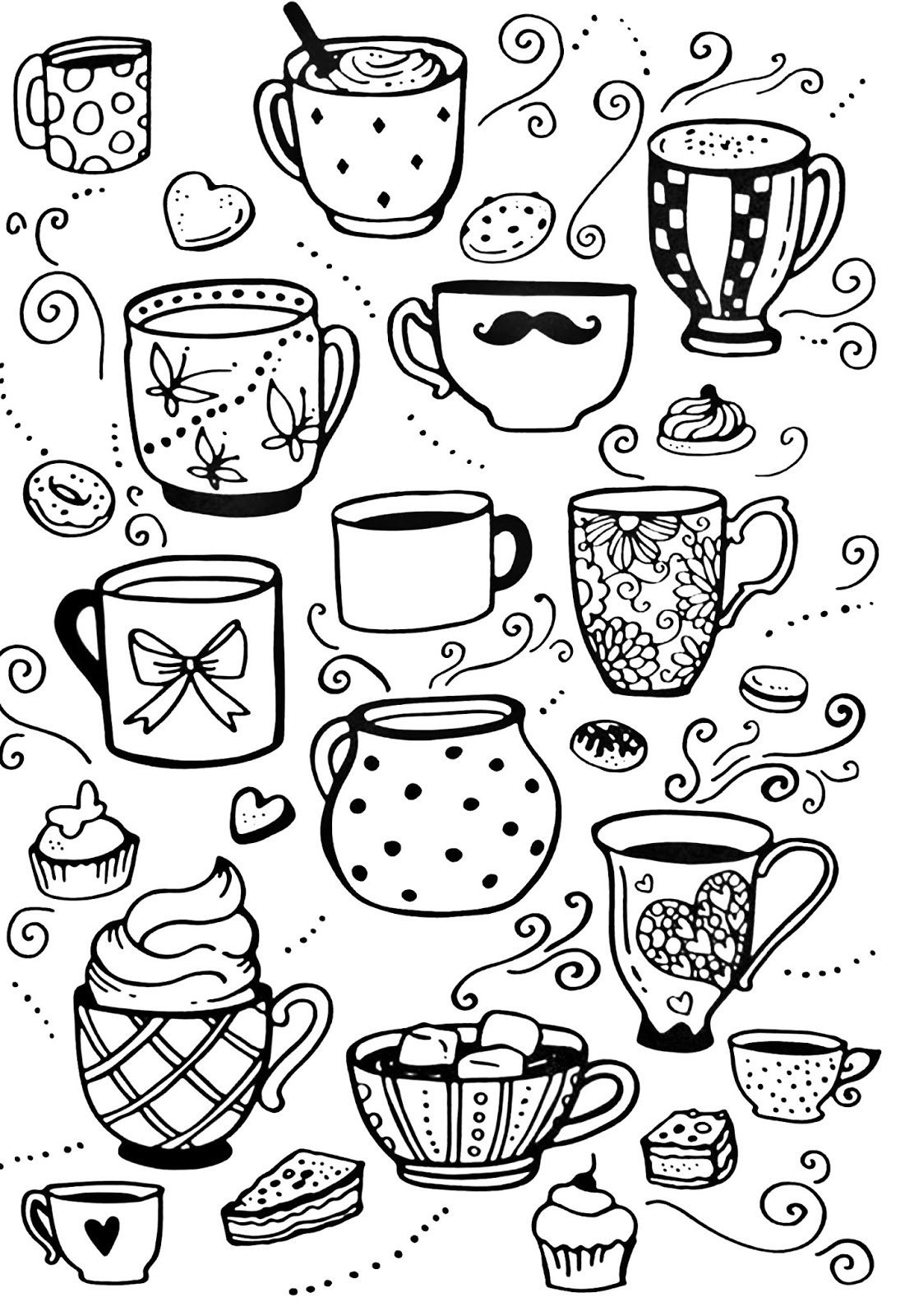 Посуда маленькие рисуночки