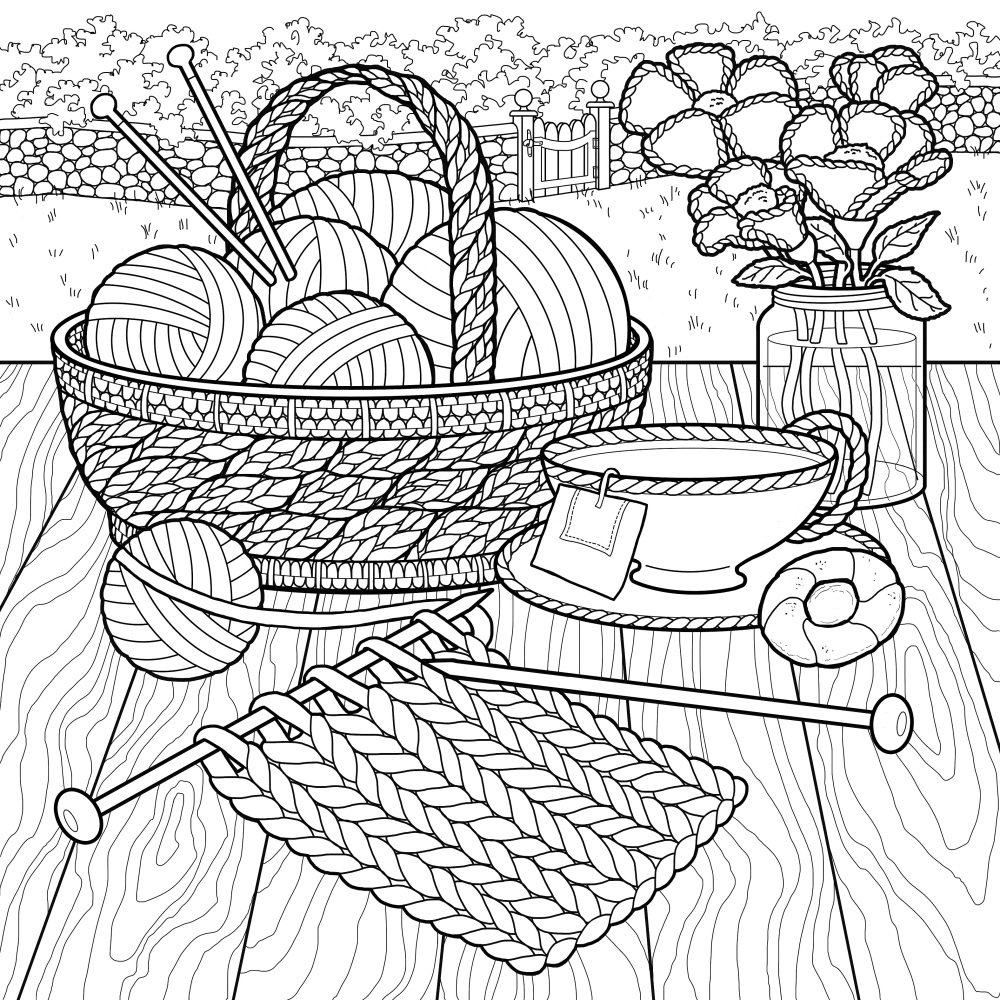 Натюрморт раскраска