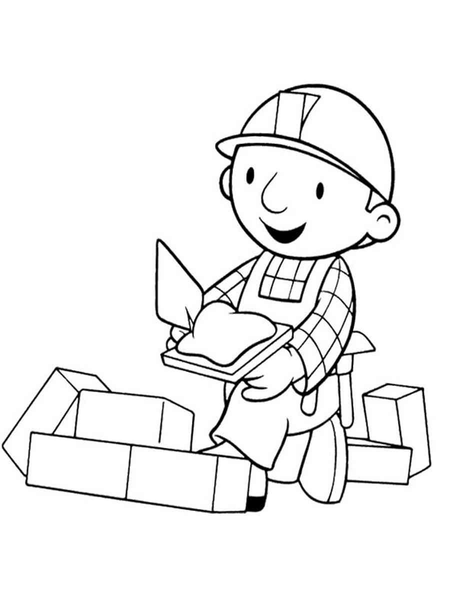 Раскраски день строителя для детей