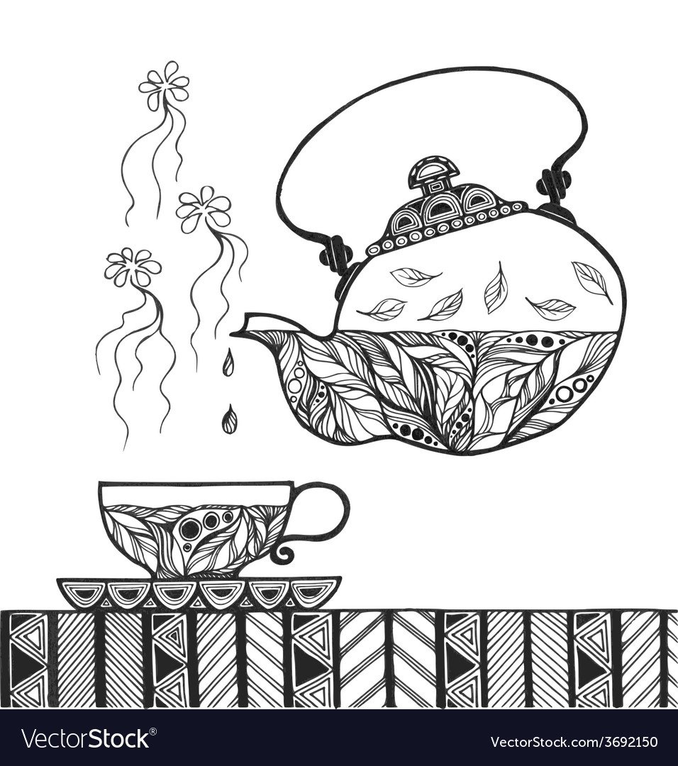 Посуда в графике