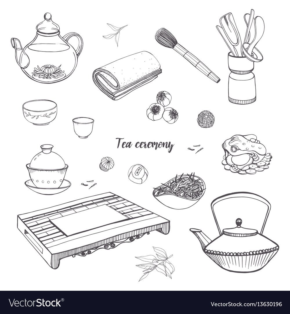 Чайная церемония фото раскраска