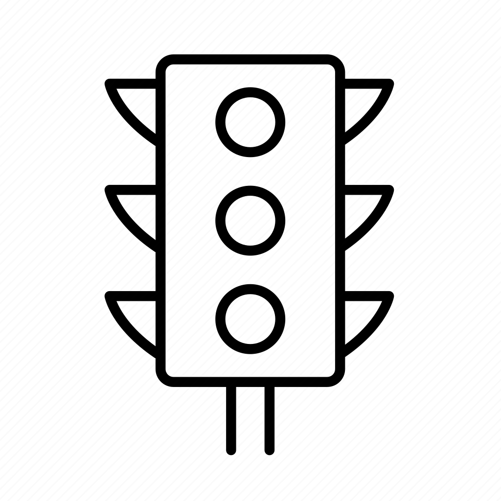 Светофор раскраска