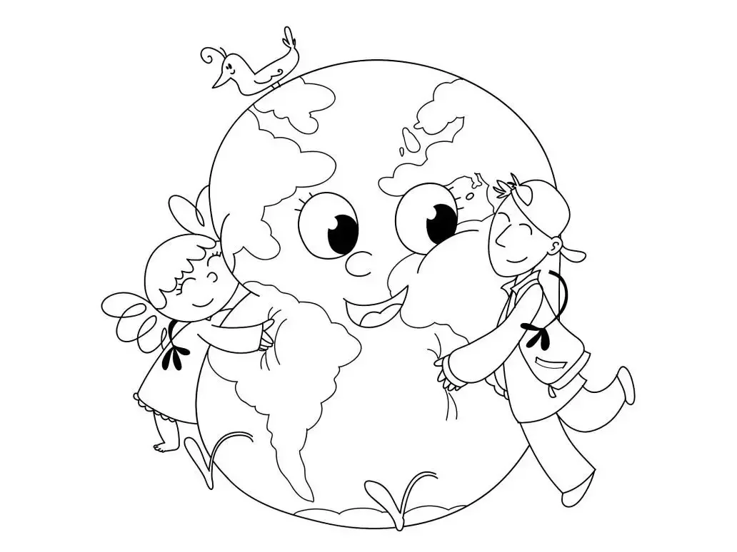 Планета земля раскраска
