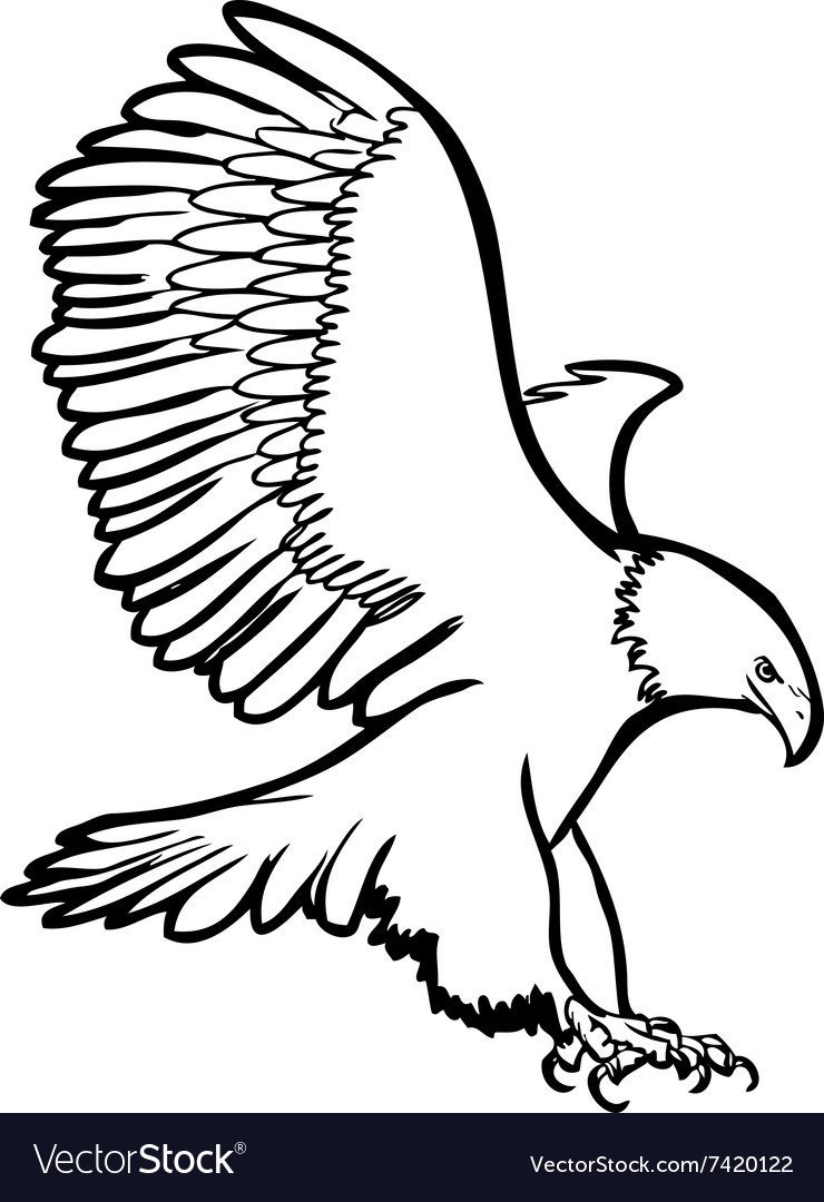 Орел рисунок