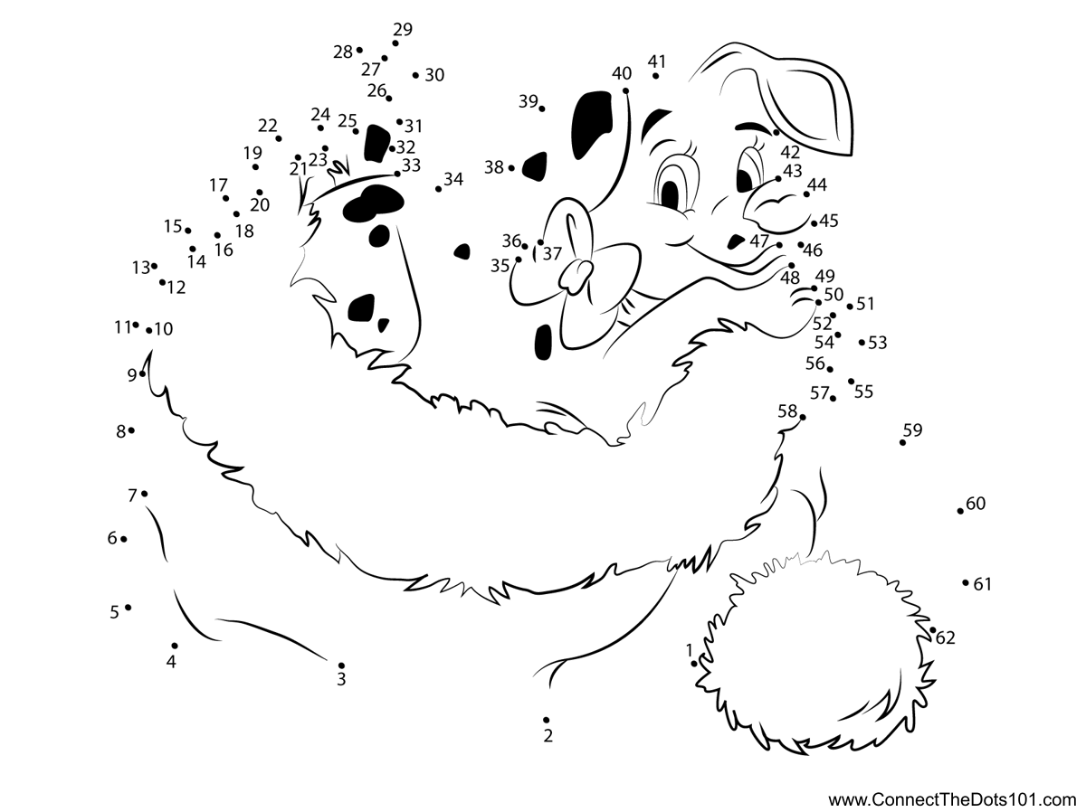 Рисование по точкам собака