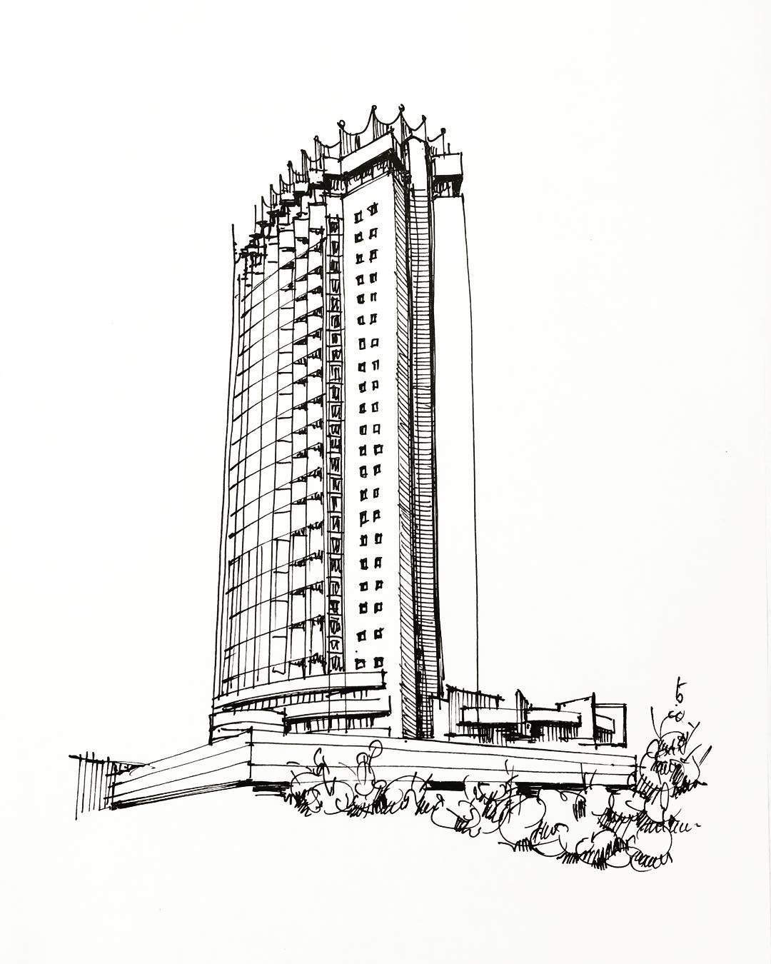 Эскиз здания