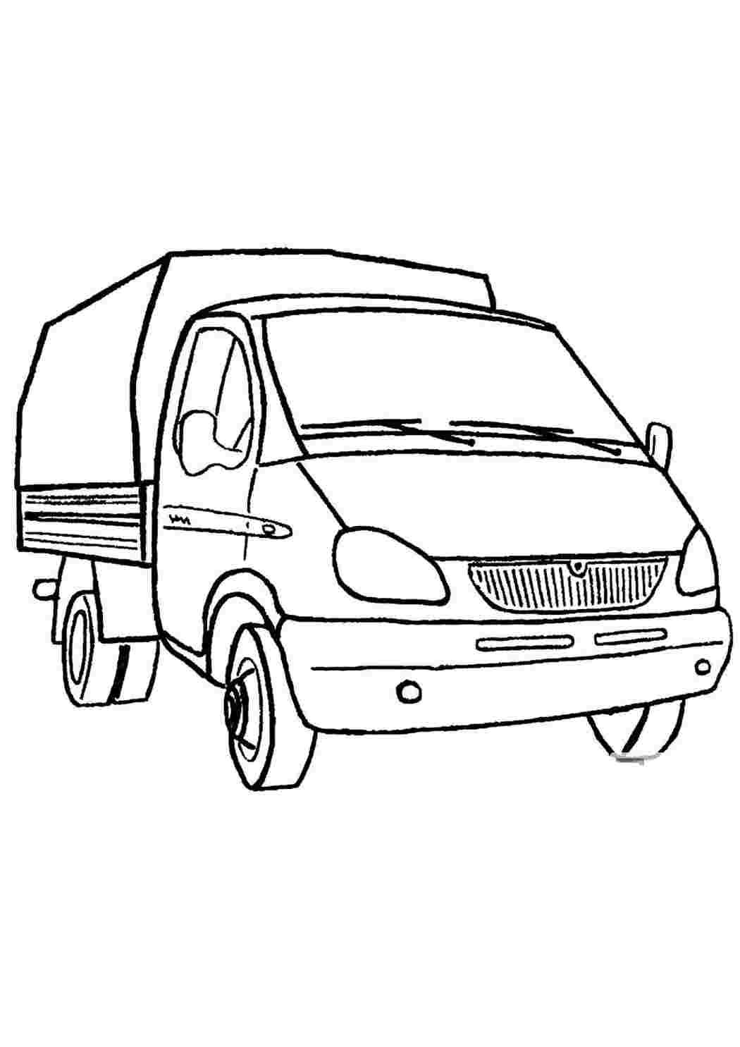 Раскраска ГАЗ 3302