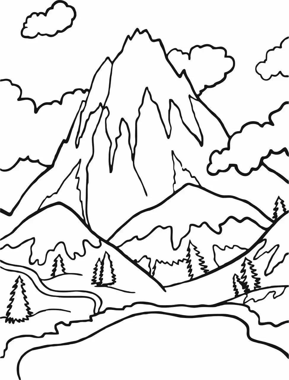 Раскраски для детей красота природы