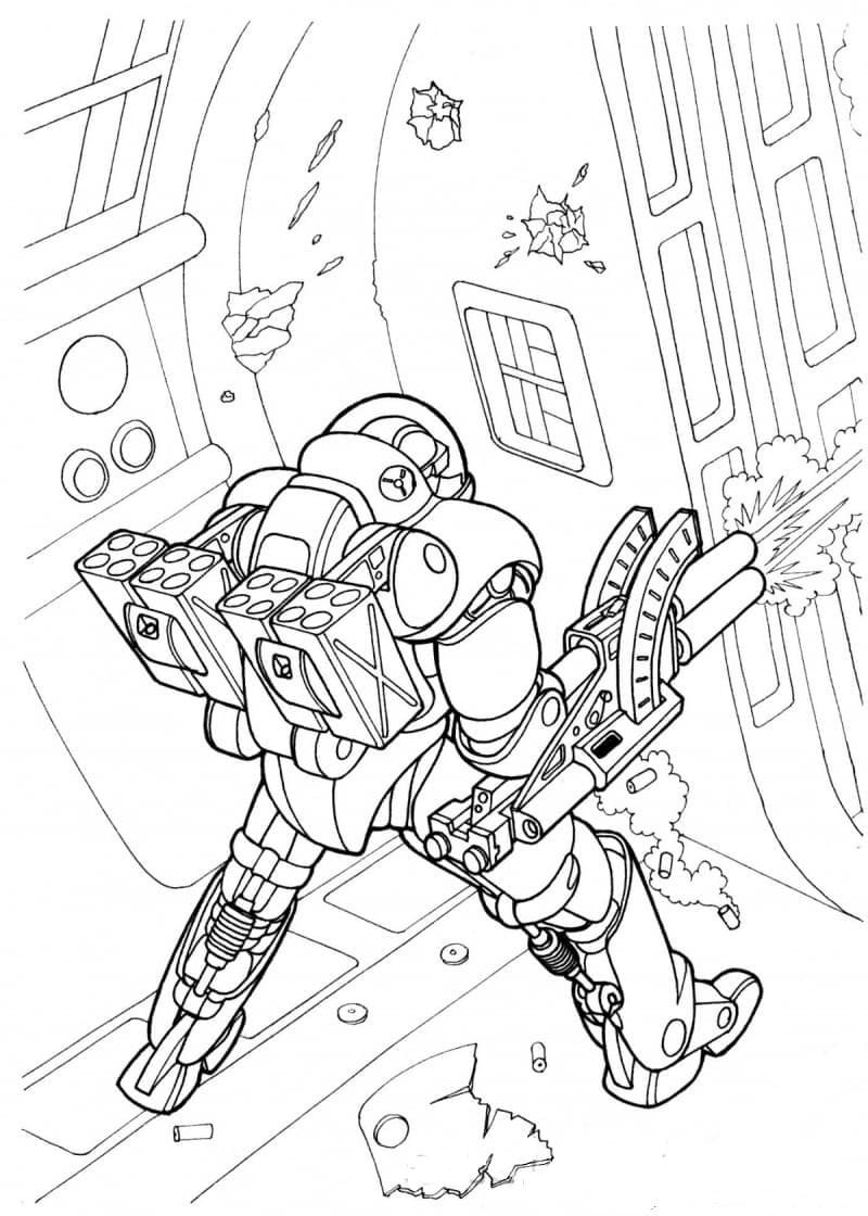 Раскраска Дино роботы