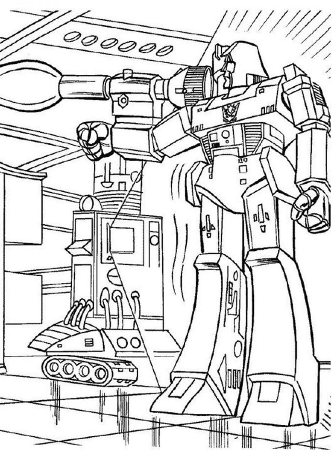 Раскраска роботроникс