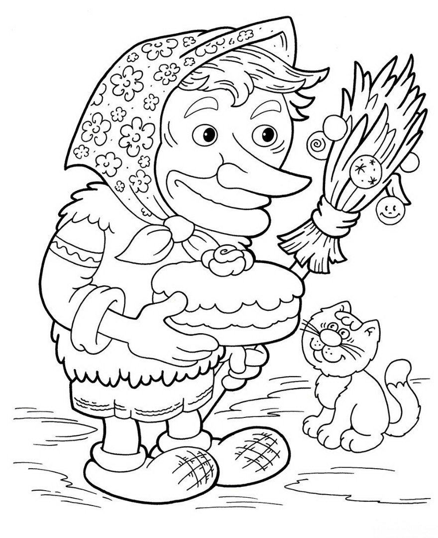 Раскраски русские народные сказки Репка