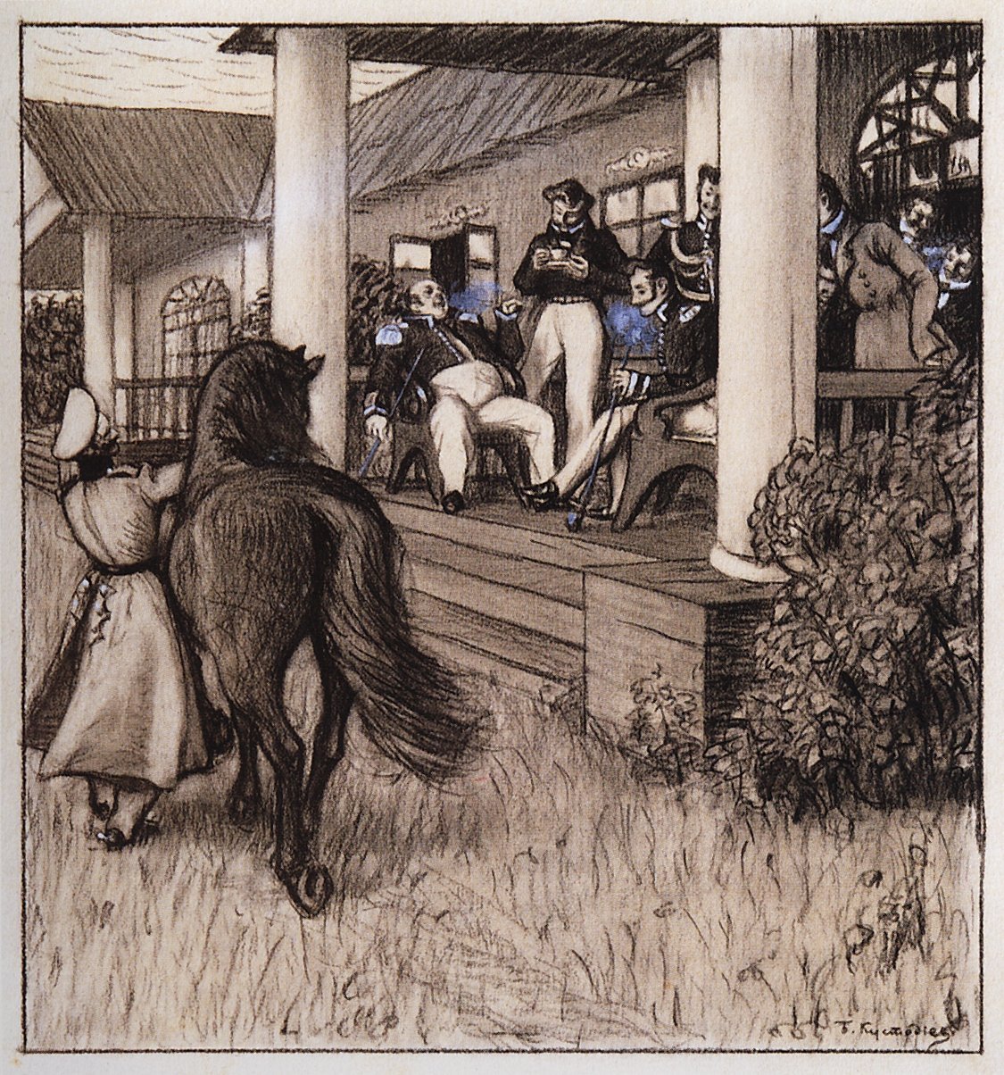 Борис Михайлович Кустодиев натурщица. 1920.Jpg