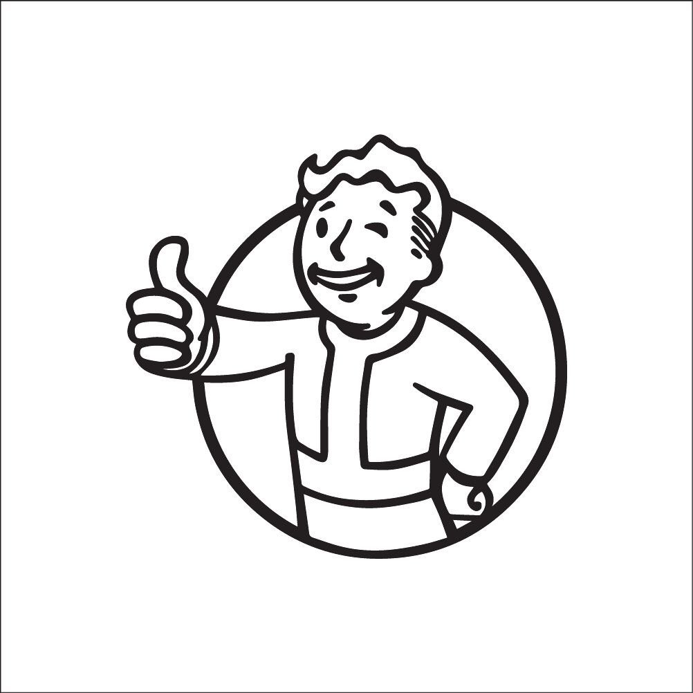 Vault boy Fallout значки