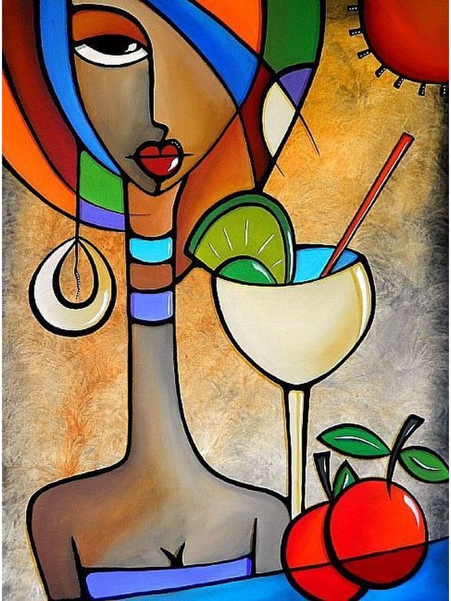 Кубизм в живописи раскраска