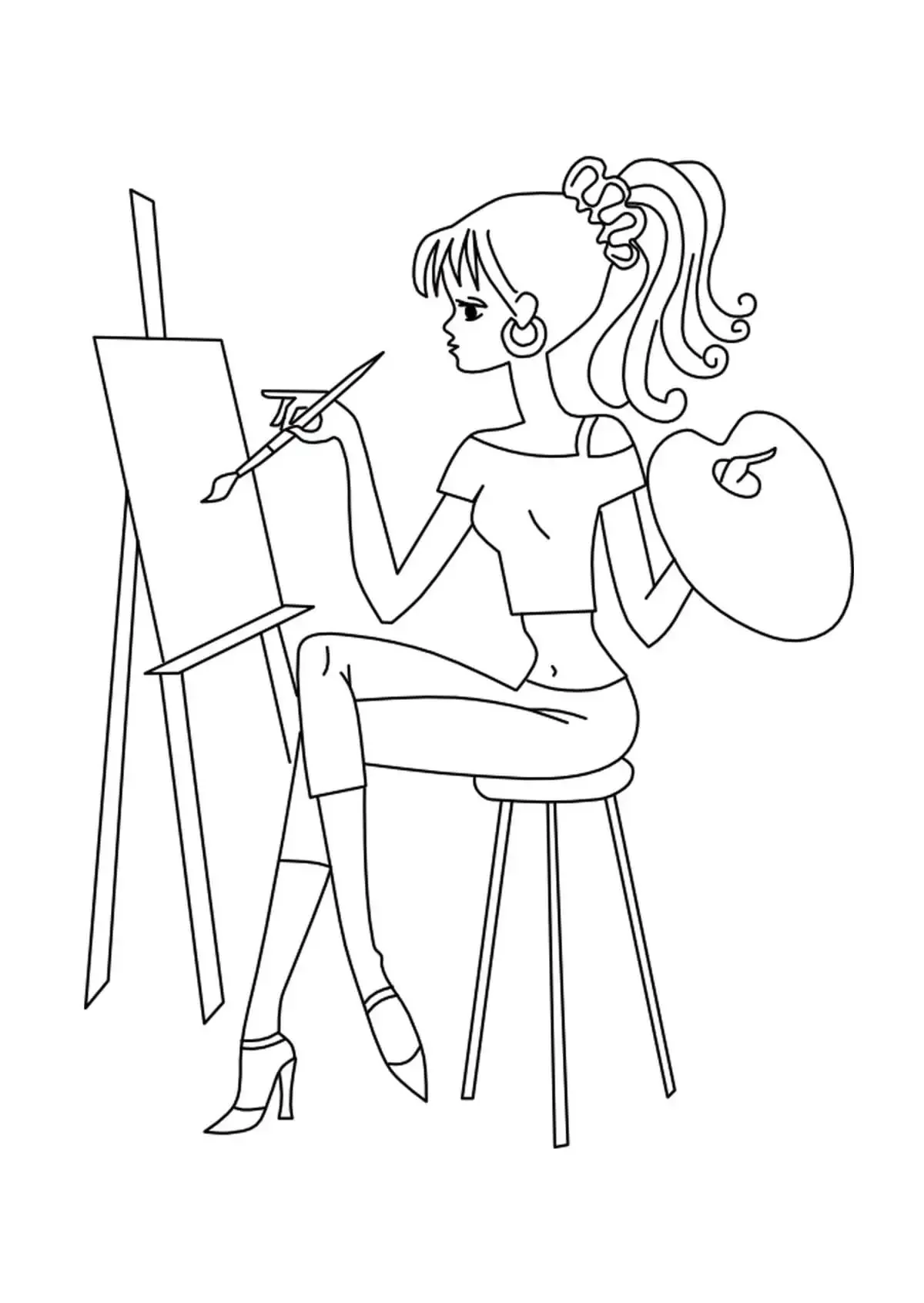 Раскраска школа