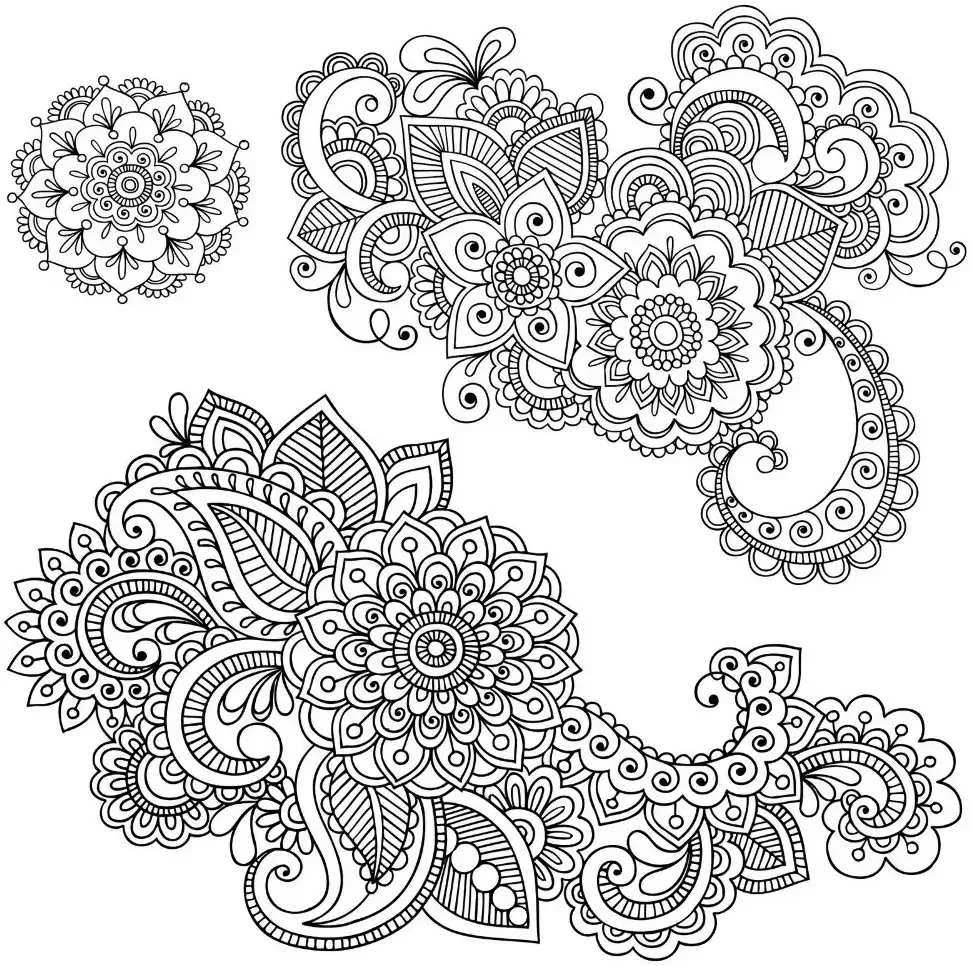 Большие раскраски для девочек