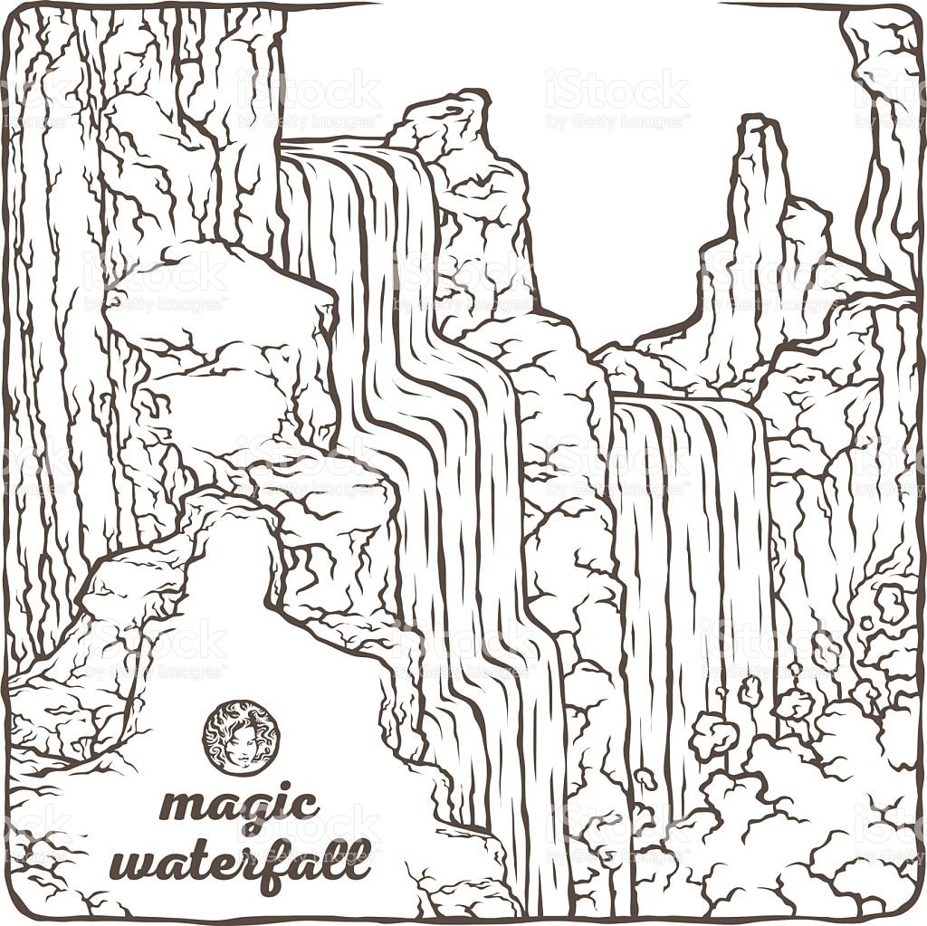 Ручей рисунок карандашом