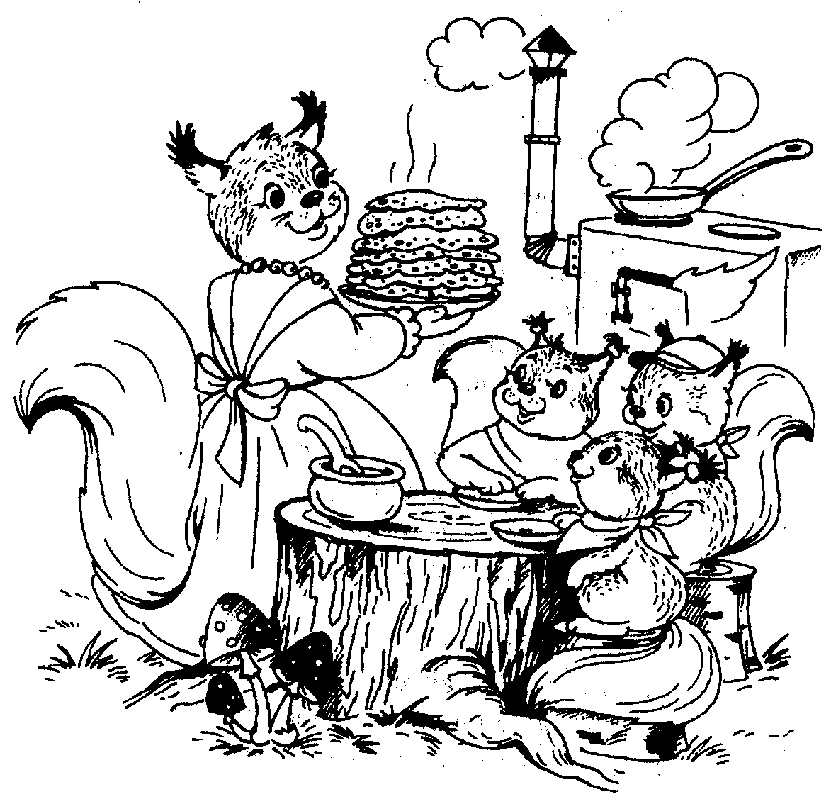 Раскраски небылицы для детей