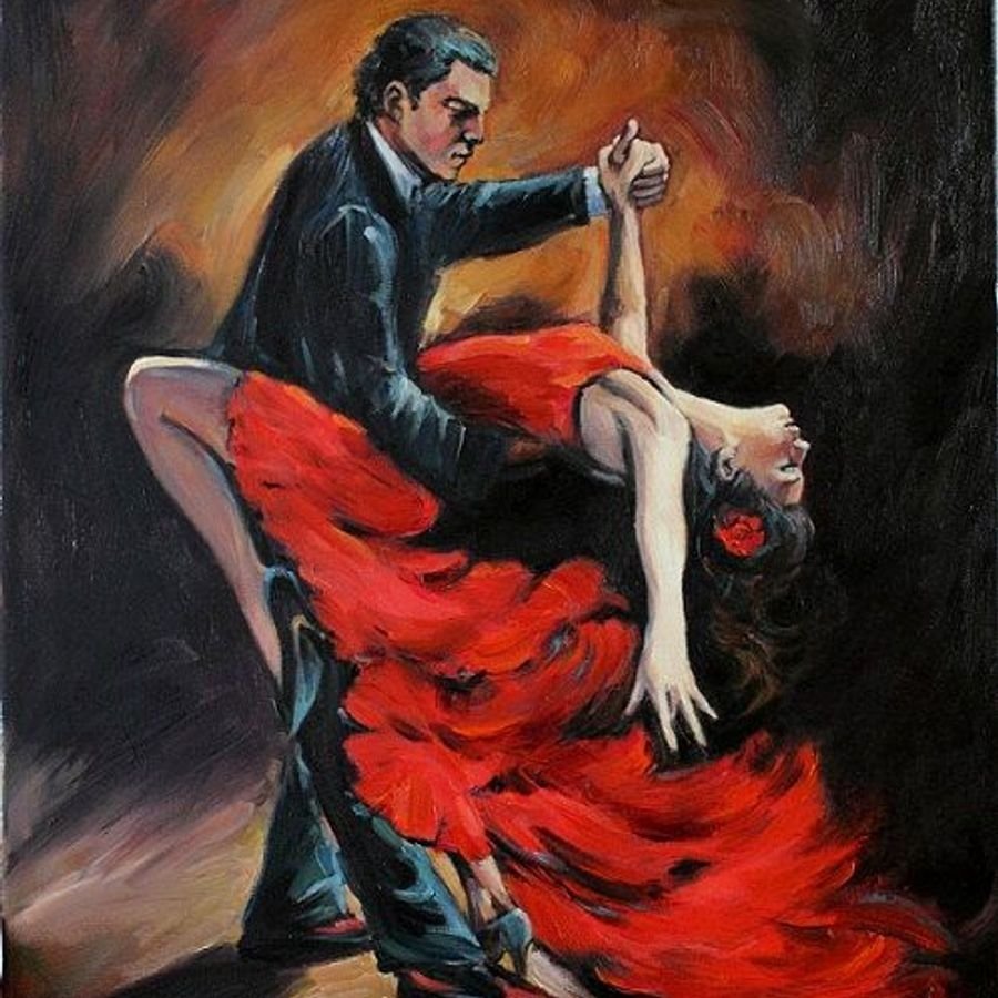 Испанские танцоры фламенко картины