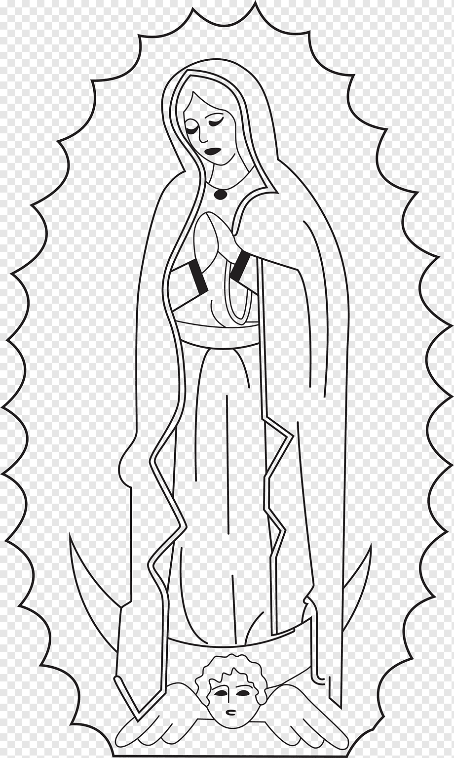 Покров Богородицы раскраска для детей