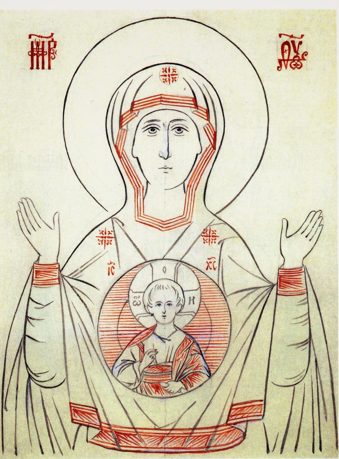 Рисование с детьми Покрова Богородицы