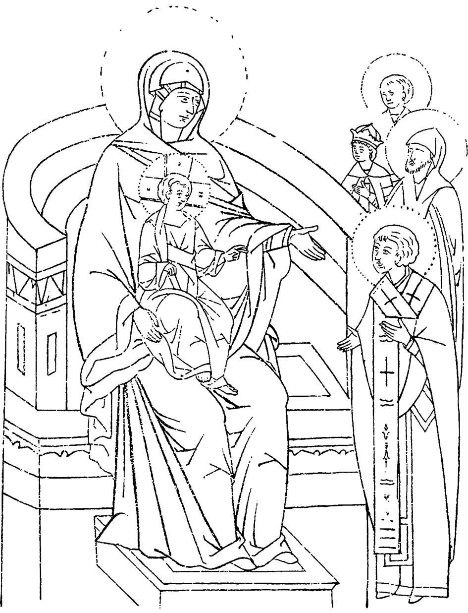 Икона раскраска