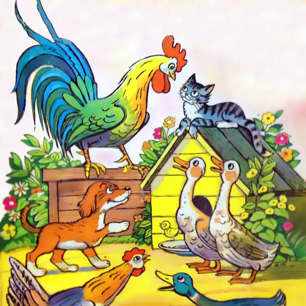 Сутеев в.г. "петух и краски"