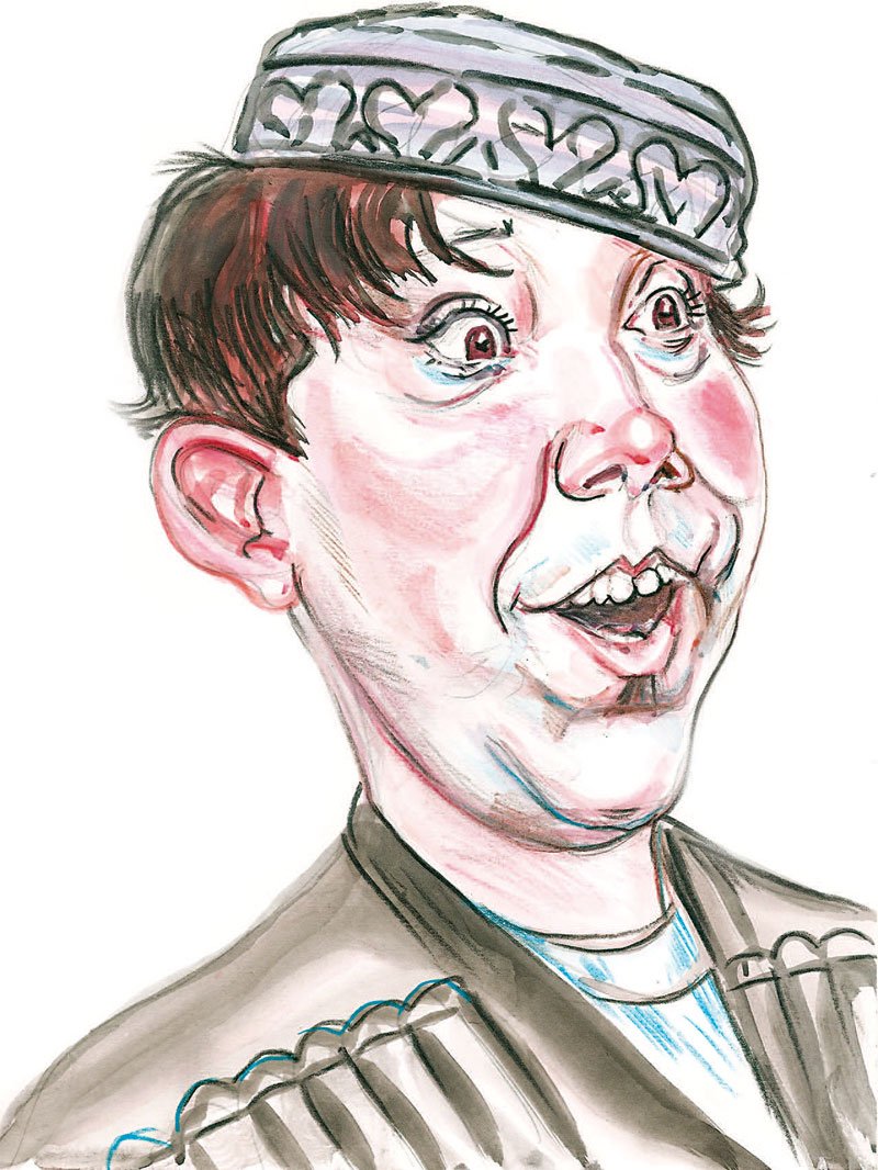 Шарж на Юрия Никулина