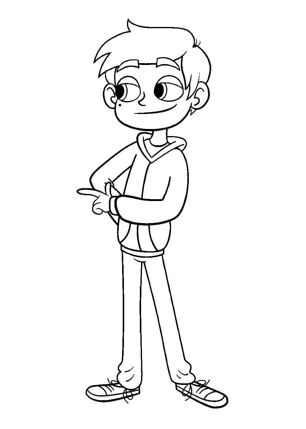 Раскраска Марко Диаз