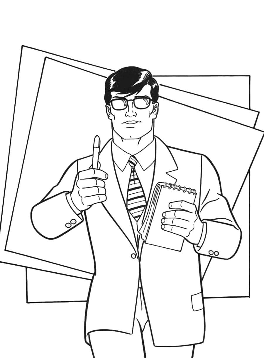 Журналист раскраска для детей