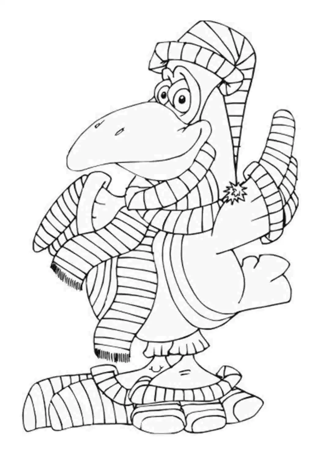 Раскраска вороны