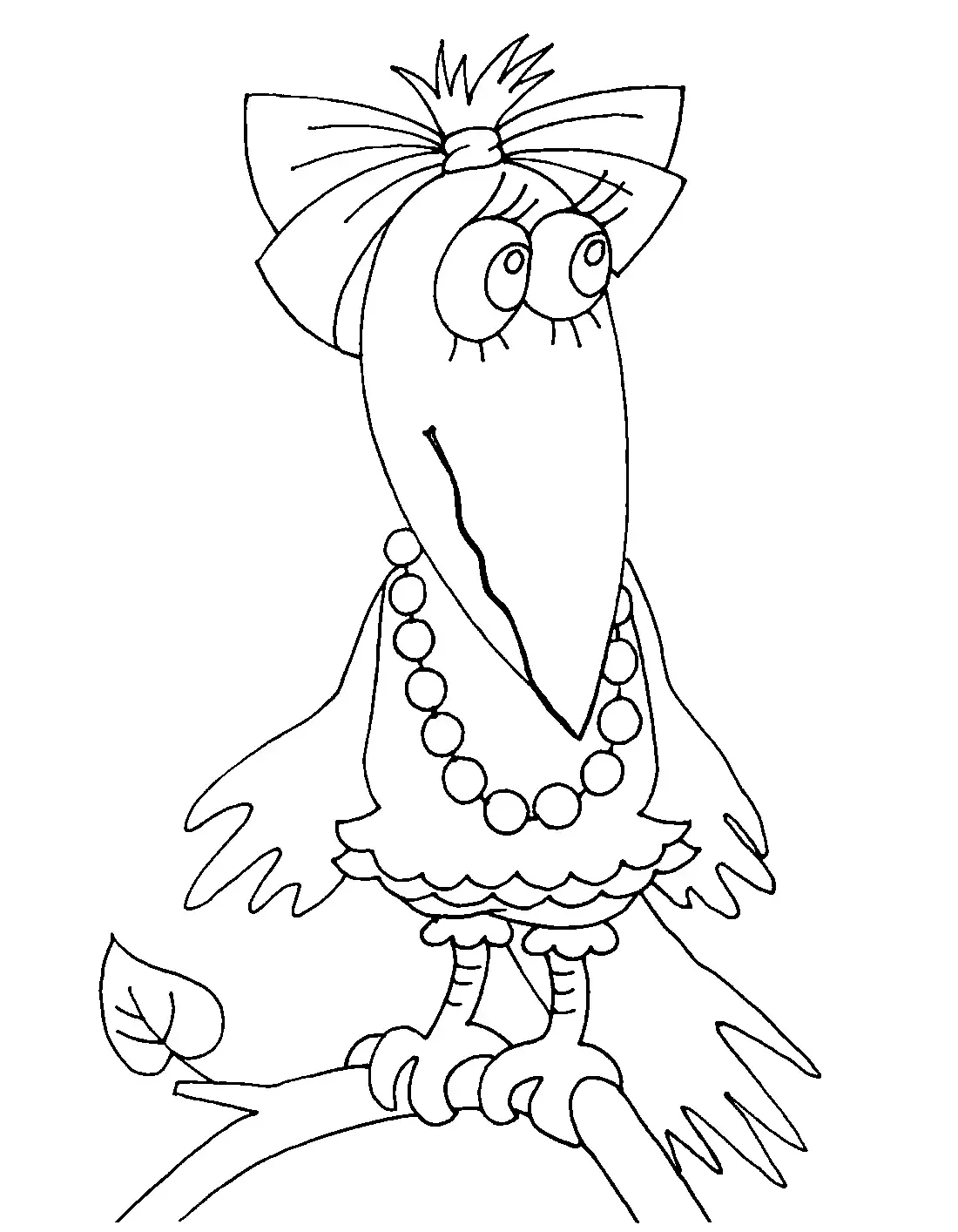 Ворона раскраска