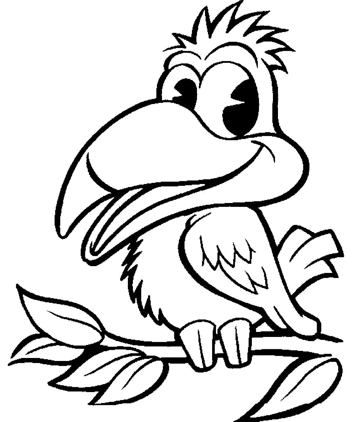 Ворона раскраска