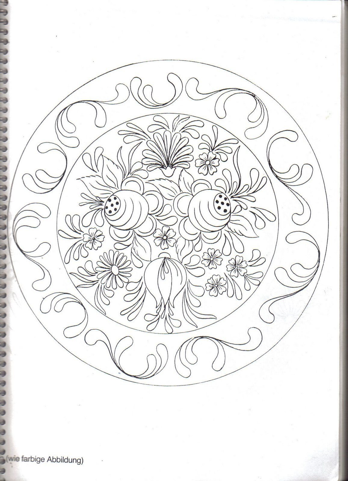 Раскраска Гжельская роспись посуды