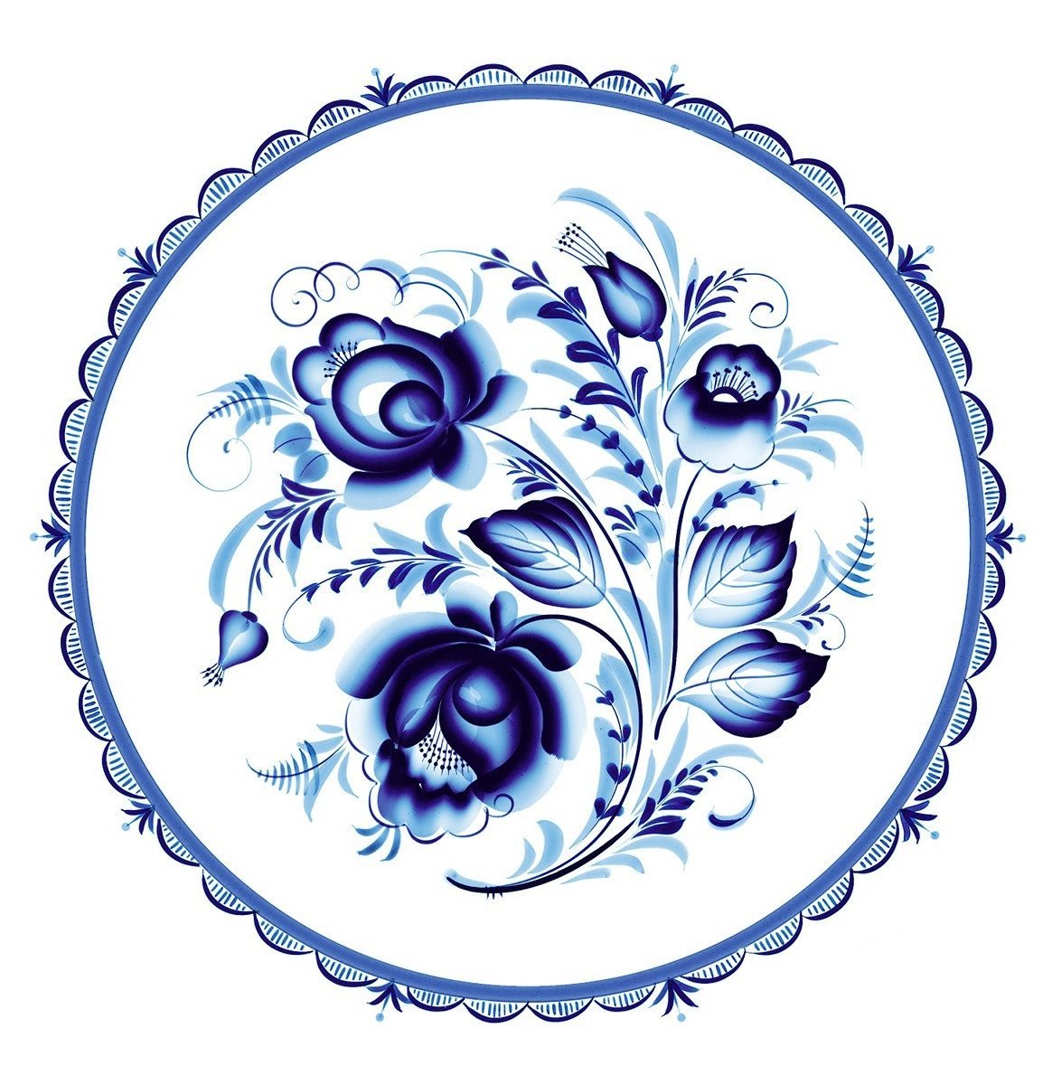 Гжельская посуда раскраска для детей