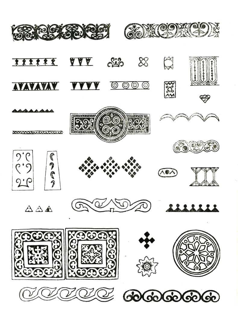 Шнуровидный Якутский орнамент