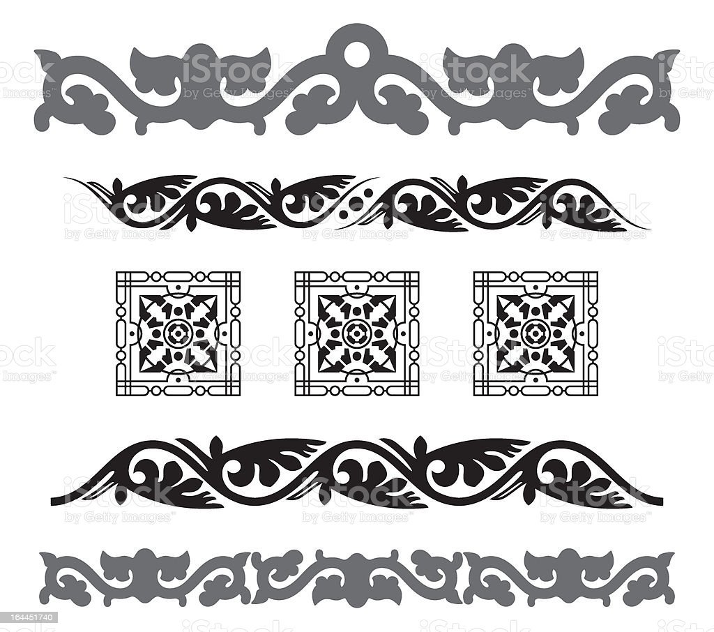 Якутские узоры вектор