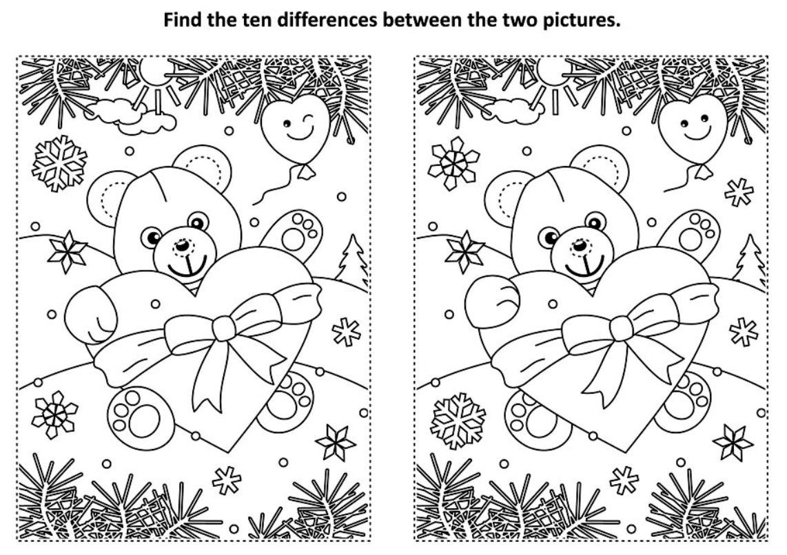 Find the differences Valentine's Day