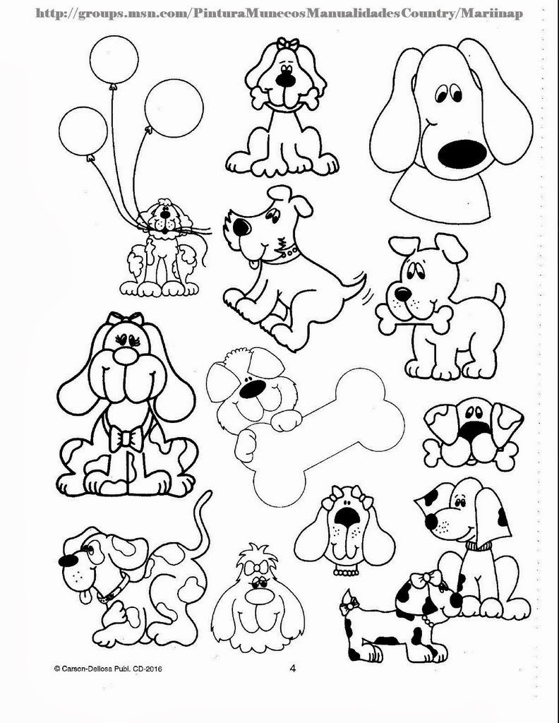 Несколько раскрасок на одном листе