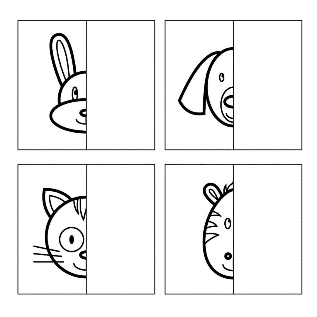 Дорисуй половинку