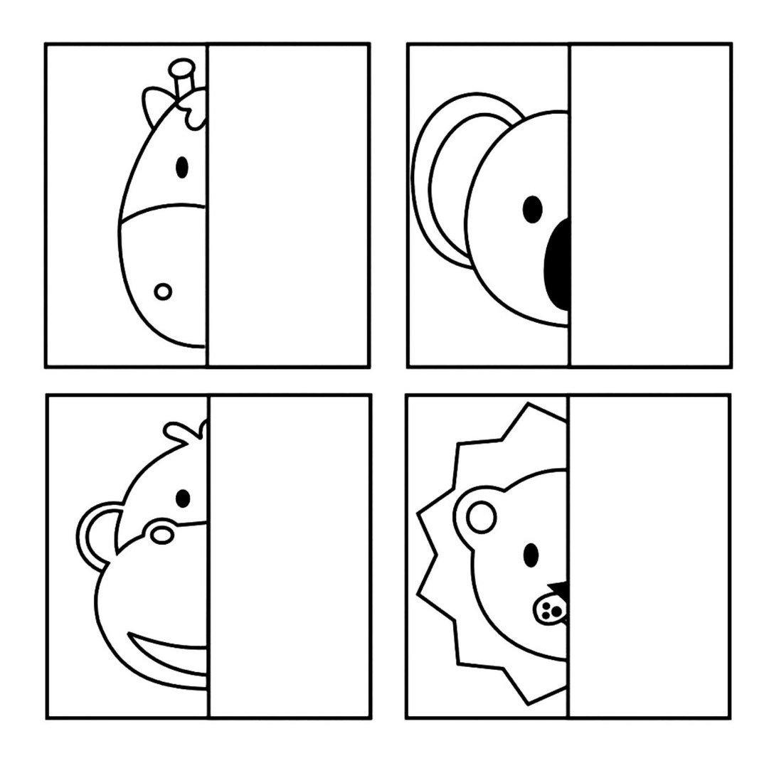 Дорисуй половинку