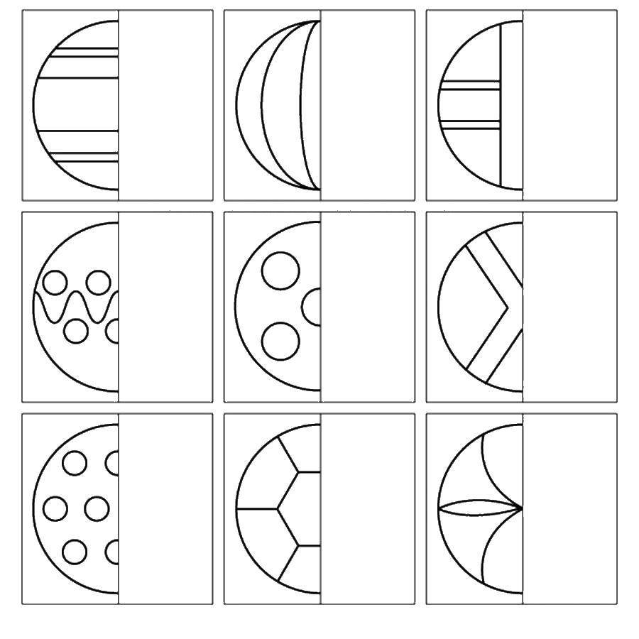 Дорисуй половинку