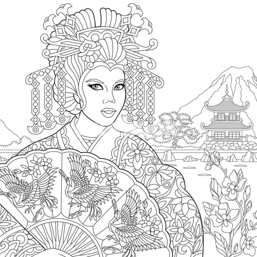 Раскраска Китай