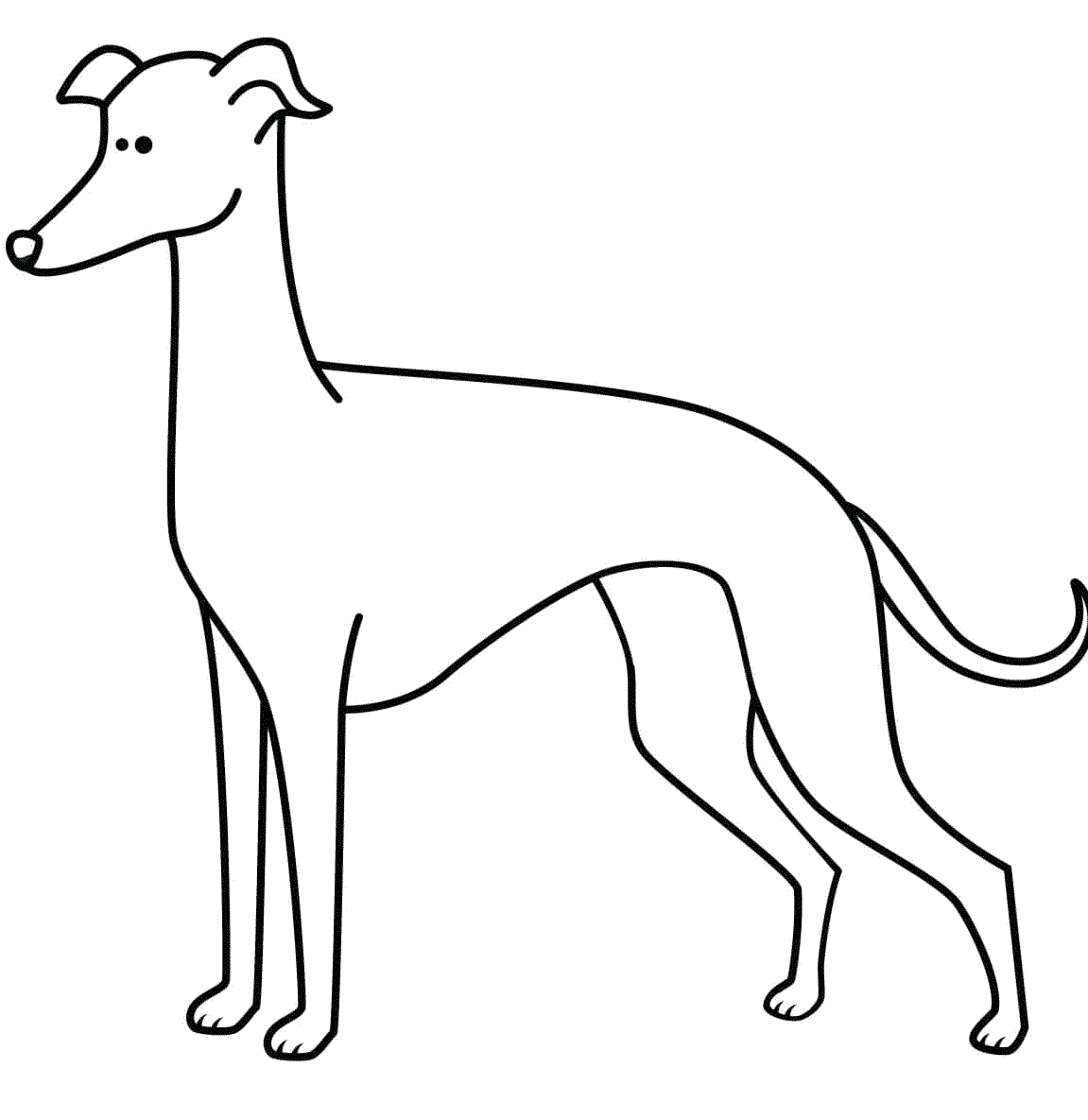 Раскраска охотничья собака