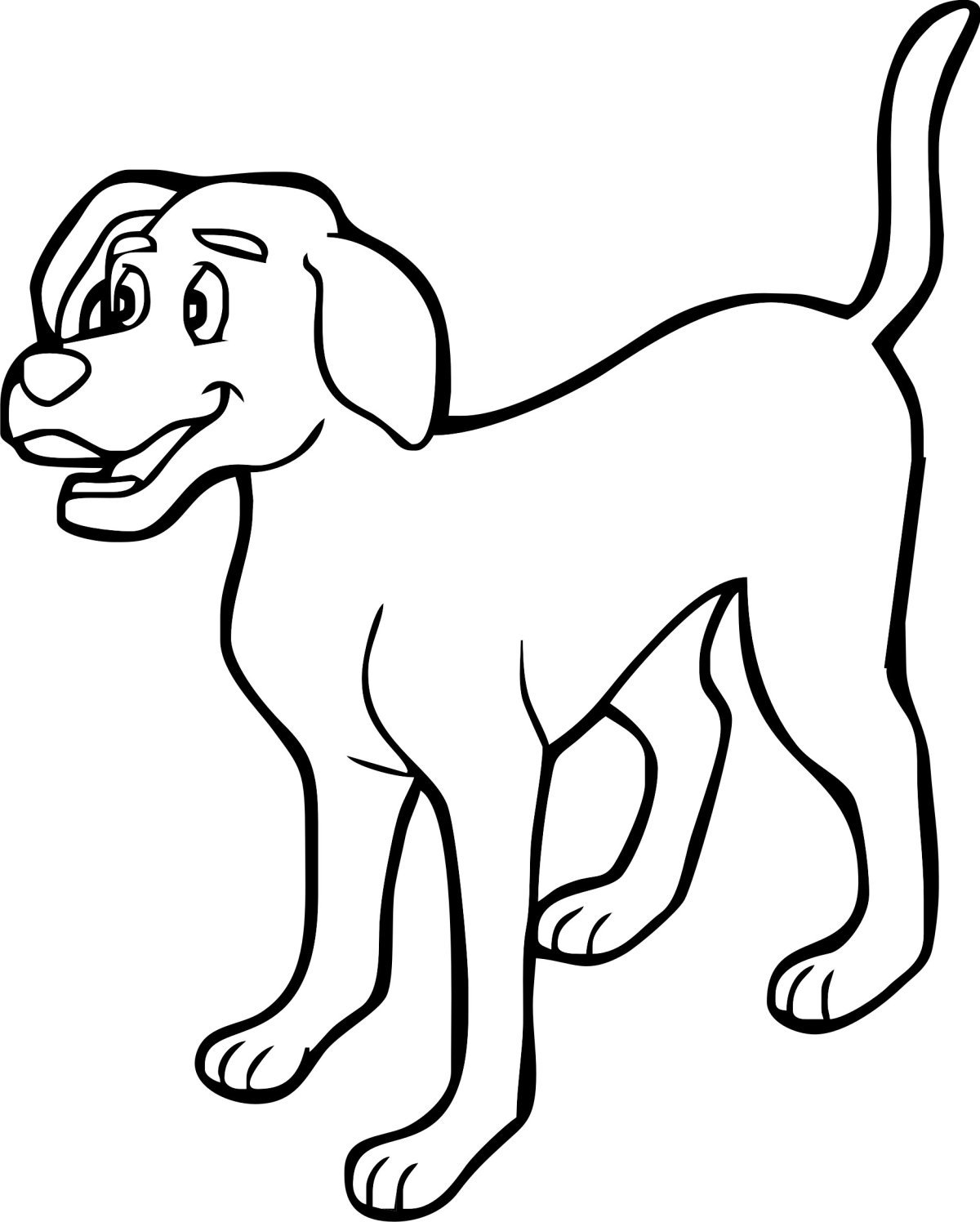 Собака на охоте раскраска