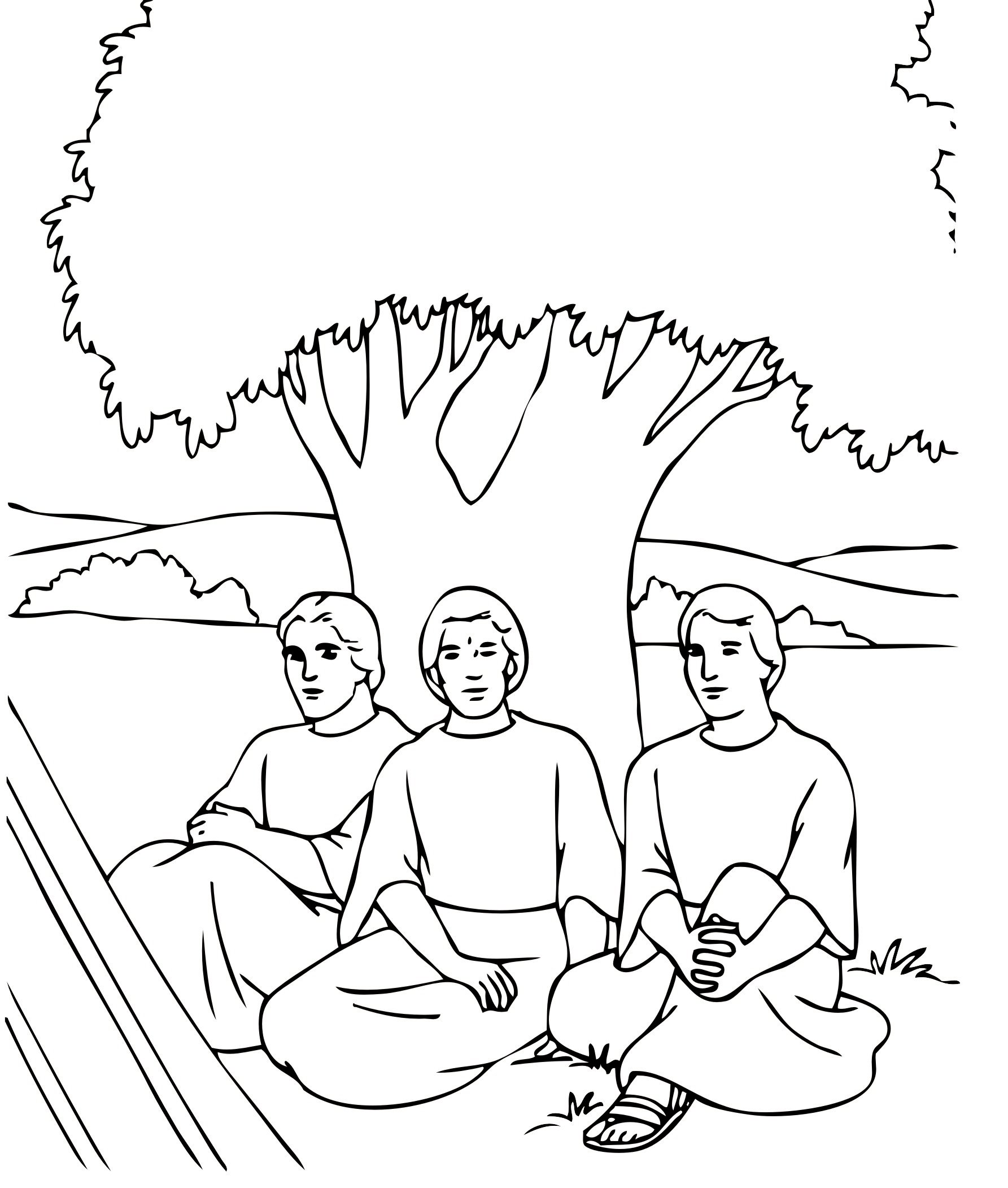 Рисунок на тему троица легко